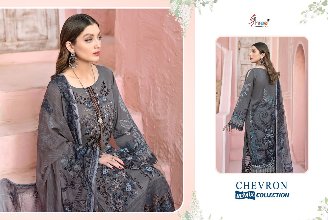 Shree Chevron Remix Collection Ethnic Wear Embroidery Patch Work Pakistani Salwar Kameez